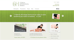 Desktop Screenshot of clinicaosteopatiahorta.com