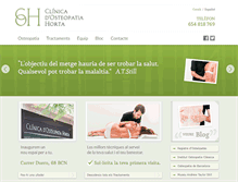 Tablet Screenshot of clinicaosteopatiahorta.com
